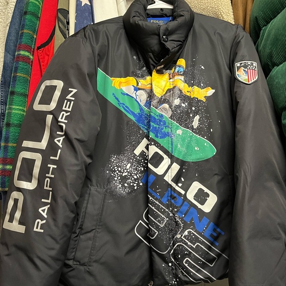 polo ralph lauren ski puffer jacket snowboard alpine